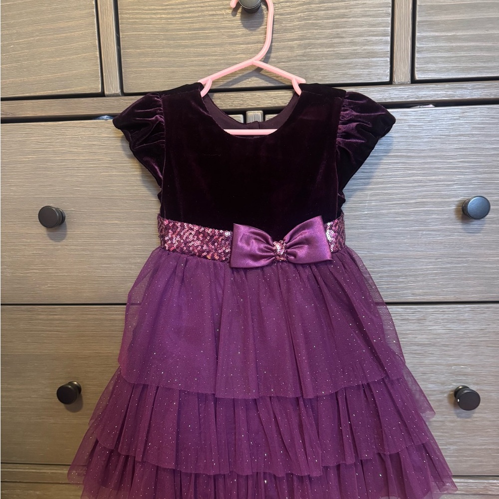 Jona Michelle Purple Velvet Dress